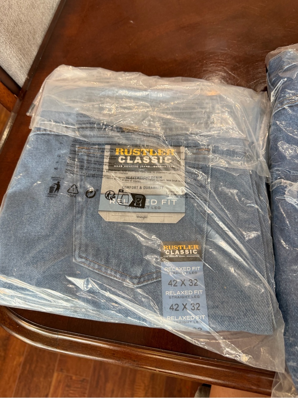 Rustler Classic Relaxed Fit Jeans - Denim Blue